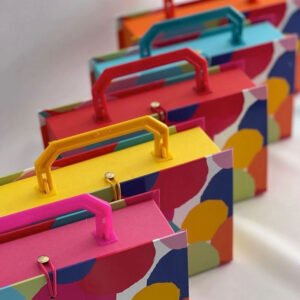 colorful handle gift box set